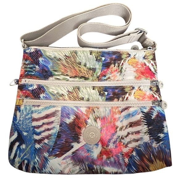 Kipling Handbags - KIPLING ALVAR tropical island hop colorful crossbody bag EUC
